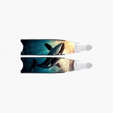 리더핀 프리다이빙 스노클링 오르카 바이핀 - 화이트 풋포켓 롱핀