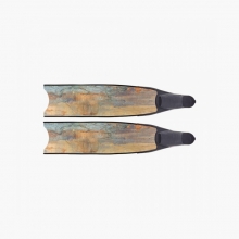 리더핀 프리다이빙 스노클링 우드핀 바이핀 - 블랙 풋포켓 롱핀