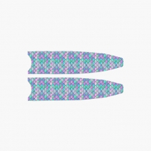 리더핀 프리다이빙 스노클링 머메이드 퍼플 골든 롱핀 블레이드