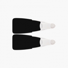 리더핀 프리다이빙 스노클링 UWG 블랙 숏 바이핀 - 화이트 풋포켓 숏핀