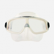 아쿠아렁 프리다이빙 스노클링 마스크 스페라엑스 - 투명/화이트_미러렌즈