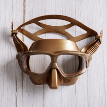 더블케이 프리다이빙 스노클링 마스크 재규어R 쉬머 - 골드