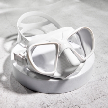 더블케이 프리다이빙 스노클링 마스크 이글 유리렌즈 저용량 - 화이트