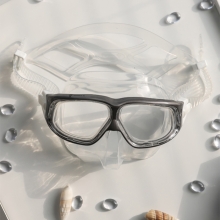 더블케이 프리다이빙 스노클링 마스크 재규어R 메탈 - 그레이 + 아쿠아