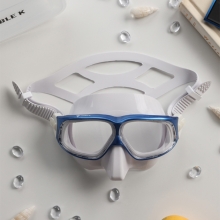 더블케이 프리다이빙 스노클링 마스크 재규어R 메탈 - 블루 + 화이트