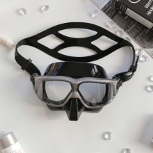 더블케이 프리다이빙 스노클링 마스크 재규어R 메탈 - 그레이 + 블랙