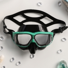 더블케이 프리다이빙 스노클링 마스크 재규어R 메탈 - 그린 + 블랙
