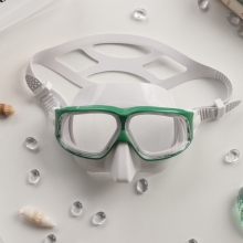 더블케이 프리다이빙 스노클링 마스크 재규어R 메탈 - 그린 + 화이트