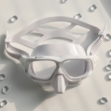더블케이 프리다이빙 스노클링 마스크 재규어R - 볼드 화이트(9월30일예약주문)