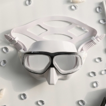 더블케이 프리다이빙 스노클링 마스크 재규어R 달마시안 - 화이트
