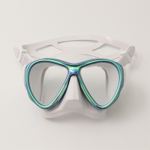 더블케이 프리다이빙 스노클링 마스크 M229 오로라 - 블루 + 화이트