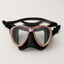 더블케이 프리다이빙 스노클링 마스크 M229 오로라 - 레드 + 블랙