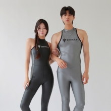 더블케이 프리다이빙 웻슈트 BRT 3D 게임체인저 0.3 슬리브리스 원피스 슈트