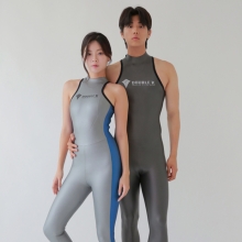 더블케이 프리다이빙 웻슈트 SCS 3D 슬리브리스 원피스 슈트