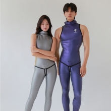 더블케이 프리다이빙 웻슈트 SCS 뉴펠로 슬리브리스 투피스 슈트