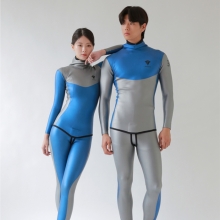 더블케이 프리다이빙 웻슈트 SCS 웨이브 라인 투피스 슈트