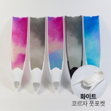 더블케이 프리다이빙 스노클링 핀세트 화이트팁 클라우드 - 화이트 풋포켓