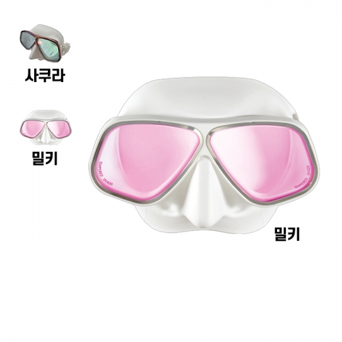 아폴로 프리다이빙 스노클링 마스크 바이오메탈 프리미엄 - 화이트