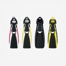 아쿠아렁 프리다이빙 스노클링 페이저 핀 - 블랙 풋포켓 롱핀