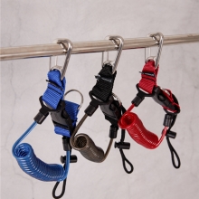 더블케이 프리다이빙 코일 랜야드