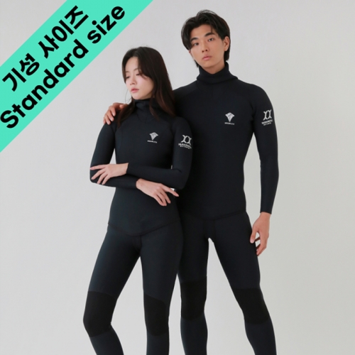 더블케이 프리다이빙 웻슈트 오픈셀 크라켄 투피스 기성 사이즈 슈트