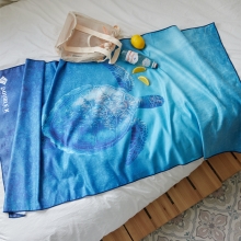 더블케이 프리다이빙 비치타월 Turtle