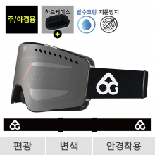 2526 로그 보드 스키 고글 클라이맥스 프로 오리지널 블랙 - 실버 편광+변색 (LOG 552 Climax)
