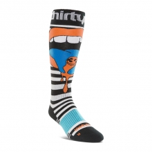 2526 써리투 남성용 스노우보드 양말 더블 삭스 - 블랙/오렌지 (T.26.OZM.DBS.BK)