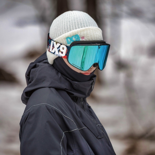 2526 아이엑스나인 스노우보드 고글 IX3 프로 05 그래피티 - 아이스 블루 변색 (2526IX3Pro0005)