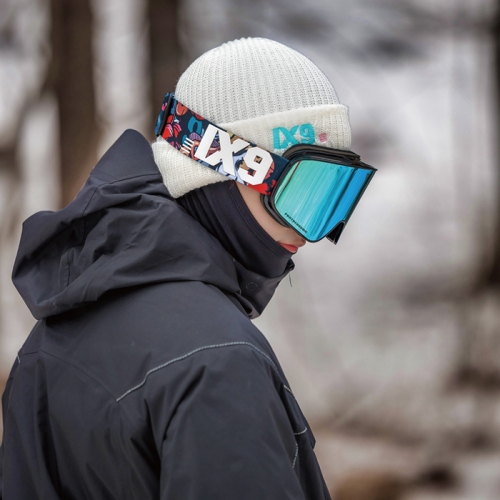 2526 아이엑스나인 스노우보드 고글 IX3 프로 05 그래피티 - 아이스 블루 변색 (2526IX3Pro0005)