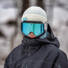 2526 아이엑스나인 스노우보드 고글 IX3 프로 05 그래피티 - 아이스 블루 변색 (2526IX3Pro0005)