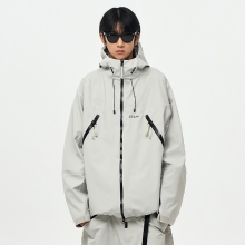 2526 어스투 스노우보드복 자켓 3L 엑시스 OJK003 - 화이트 그레이 (OJK003WG)