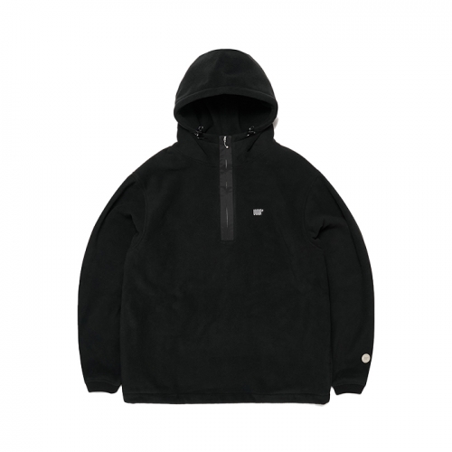 2526 어스투 스노우보드 후드티 플리스 하프집업 후디 OHD001 - 블랙 (OHD001BK)