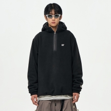 2526 어스투 스노우보드 후드티 플리스 하프집업 후디 OHD001 - 블랙 (OHD001BK)