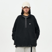 2526 어스투 스노우보드 후드티 플리스 하프집업 모크텍 OMT001 - 블랙 (OMT001BK)