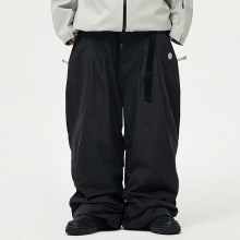 2526 어스투 스노우보드복 팬츠 더블 라인 터크 OSP004 [루즈핏] - 블랙 (OSP004BK)