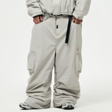 2526 어스투 스노우보드복 팬츠 U포켓 카고 OSP005 [루즈핏] - 화이트 그레이