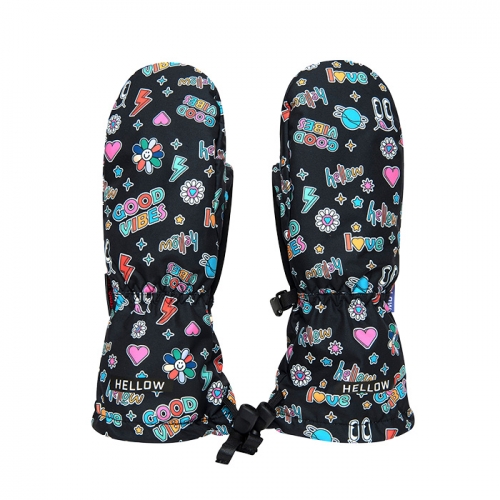 2526 헬로우 아동용 스노우보드 벙어리 장갑 키즈 미튼 - 굿 바이브 (25FW_KID_GV)