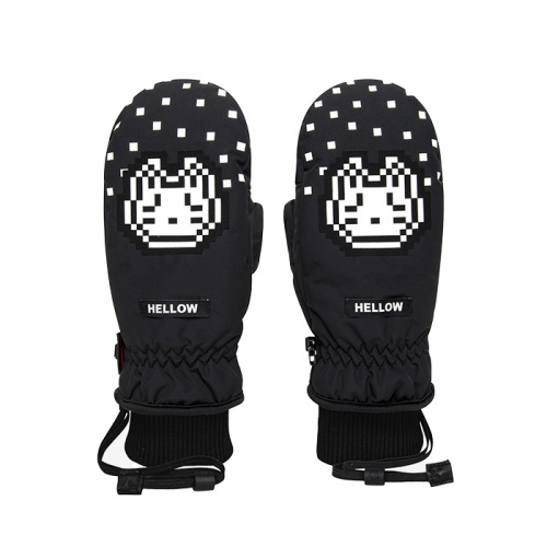 2526 헬로우 스노우보드 벙어리 장갑 아우라 미튼 - 블랙 네로 (25FW_hw07_SN)
