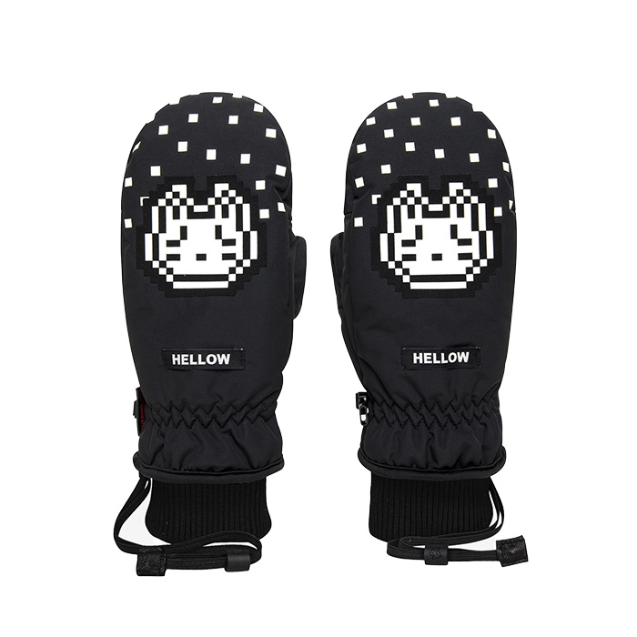 2526 헬로우 스노우보드 벙어리 장갑 아우라 미튼 - 블랙 네로 (25FW_hw07_SN)