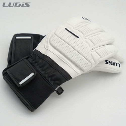 2526 루디스 남성용 스키 장갑 데모 그립 - 화이트/블랙 (26LRPDUG03-W/B)