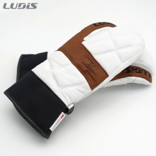 2526 루디스 남녀공용 스키 벙어리 장갑 슬로프 트리거 미튼 - 화이트/브라운 (26LRPDUG08-W/B)