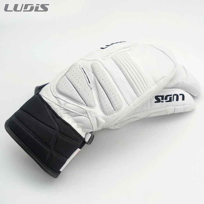 2526 루디스 아동용 스키 벙어리 장갑 다운힐 J 트리거 미튼 - 화이트 (26LRPDJG01-WH)