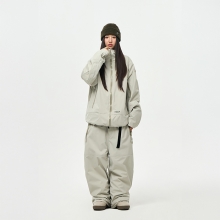 어스투 스노우보드복 코디세트 #6 / 2526 어스투 스노우보드 자켓 3L 플랩 코어 OJK001 - 펠리칸 + 2526 어스투 스노우보드복 팬츠 3L 플랩 코어 OSP001 [레귤러핏] - 펠리칸