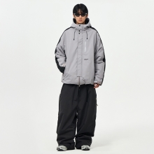 어스투 스노우보드복 코디세트 #29 / 2526 어스투 스노우보드 자켓 아크 플로우 듀얼 톤 OJK004 - 걸 + 2526 어스투 스노우보드복 팬츠 거셋라인 OSP003 [레귤러핏] - 블랙