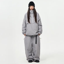 어스투 스노우보드복 코디세트 #32 / 2526 어스투 스노우보드 자켓 스티치 Pt 사이드 집업 OJK005 - 걸 + 2526 어스투 스노우보드복 팬츠 거셋라인 OSP003 [레귤러핏] - 걸