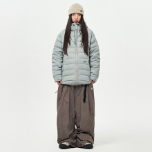 어스투 스노우보드복 코디세트 #52 / 2526 어스투 스노우보드 자켓 퀼팅 다운 OJK008 - 쿼리 + 2526 어스투 스노우보드복 팬츠 더블 라인 터크 OSP004 [루즈핏] - 토프