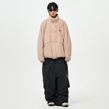 어스투 스노우보드복 코디세트 #64 / 2526 어스투 스노우보드 자켓 오버스케이프 OJK007 - 마호가니 + 2526 어스투 스노우보드복 팬츠 U포켓 카고 OSP005 [루즈핏] - 블랙