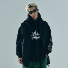 2526 헬로우 스노우보드복 자켓 2L 케이브맨 베스트 - 블랙 (HW25PDV-BK)