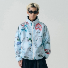 2526 헬로우 스노우보드복 자켓 인슐레이션 산그리메 - 다이스 플레임 (HW25PD1-DF)